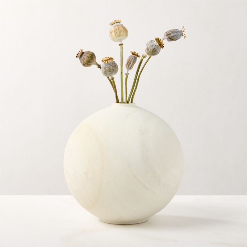 View Artesian White Sandstone Vase Small details