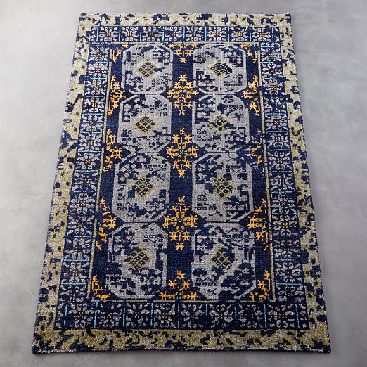 Modern Area Rugs Tufted Flatweave More Cb2 Asa Blue Rug