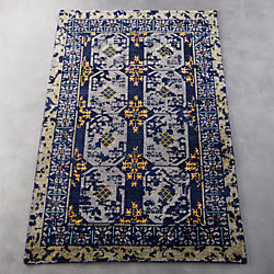 Modern Area Rugs Contemporary For The Home Cb2 Asa Blue Rug