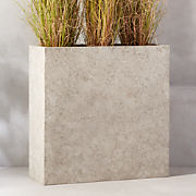 Ash Rectangular Grey Cement Outdoor Planter XL