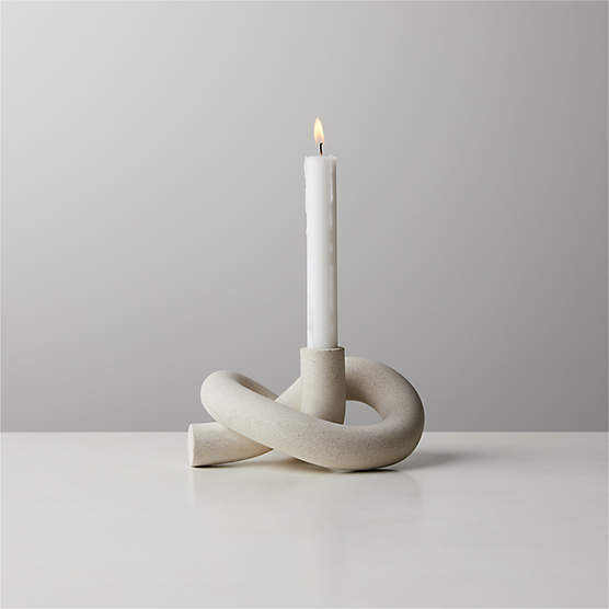 Cinq Black Multi Modern Taper Candle Holder + Reviews | CB2