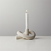 Olino Swirl Glass Candle Holder Low