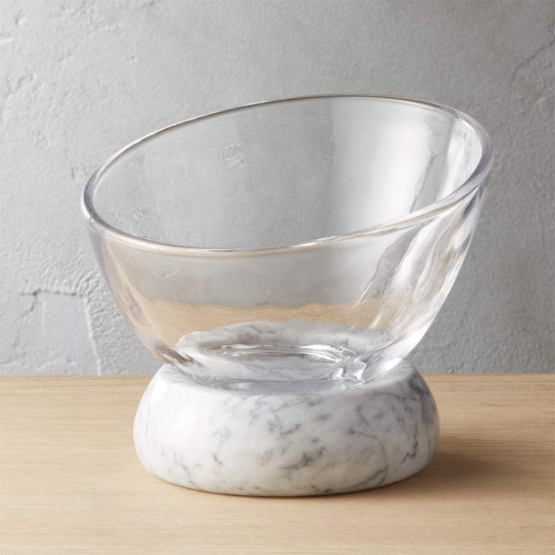 Askew Marble and Glass Serving Bowl Large - image 0 of 3