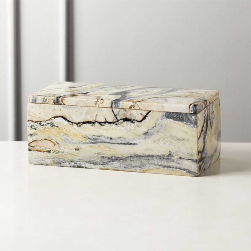 MARBLE BOX WITH LID