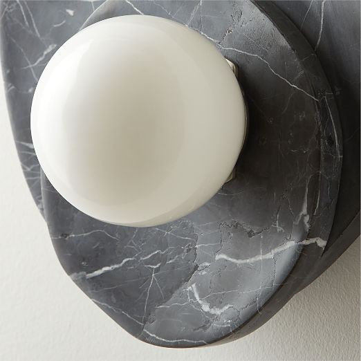 Astr Black Marble Wall Sconce