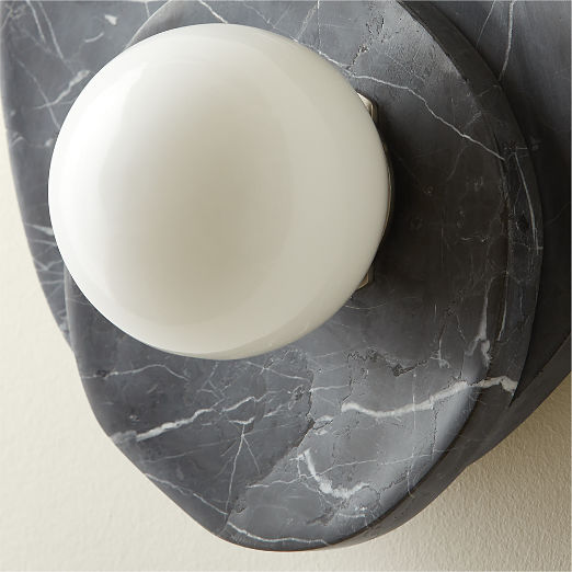 Astr Black Marble Wall Sconce