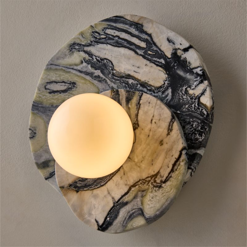 Astr Floral Jade Wall Sconce - image 3 of 10
