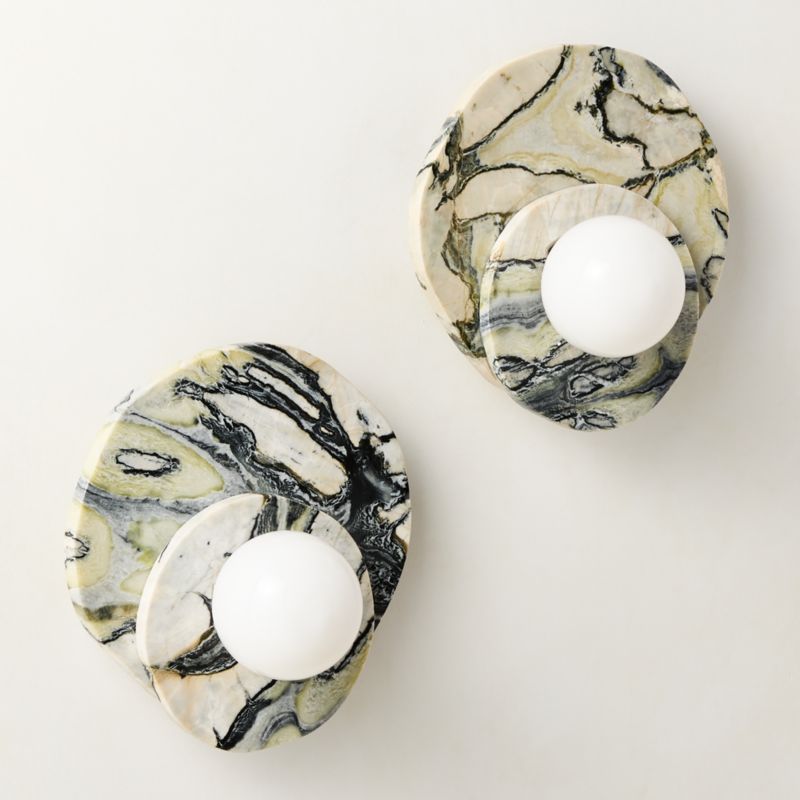 Astr Floral Jade Wall Sconce - image 4 of 10