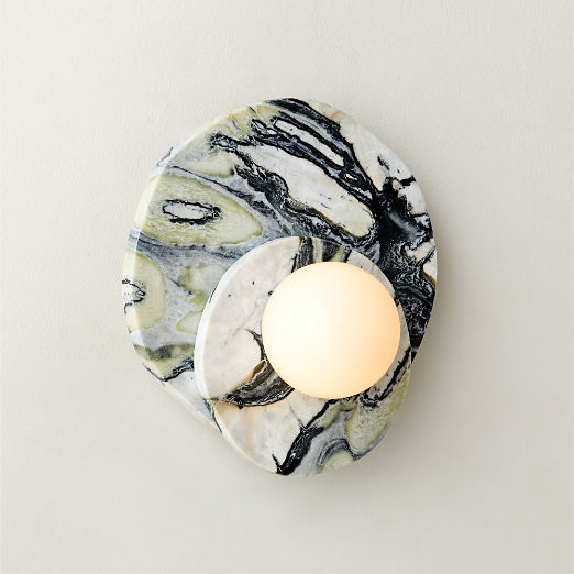 Astr Floral Jade Wall Sconce