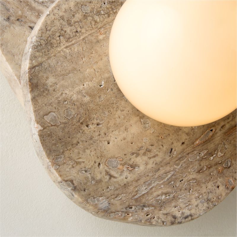 Astr Travertine Wall Sconce - image 2 of 10