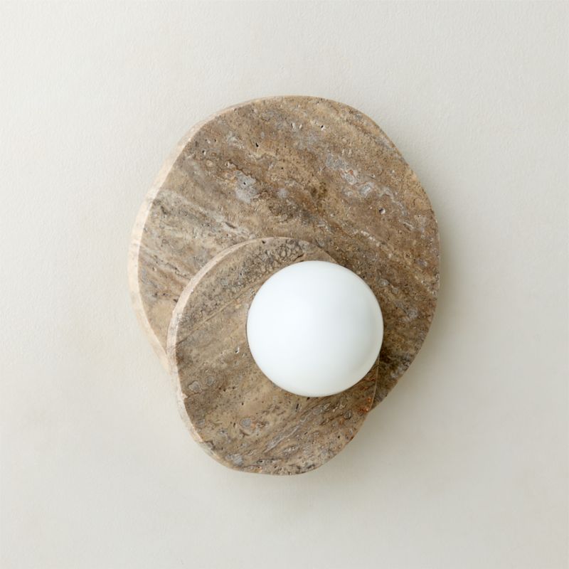 Astr Travertine Wall Sconce - image 5 of 10