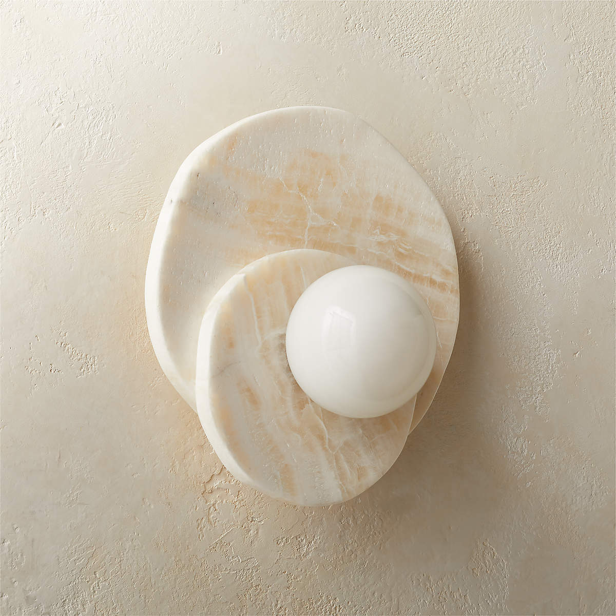 Astr White Onyx Wall Sconce + Reviews CB2 Canada