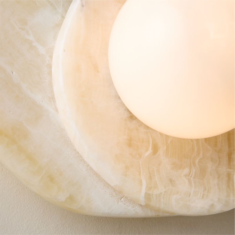Astr White Onyx Wall Sconce - image 3 of 13
