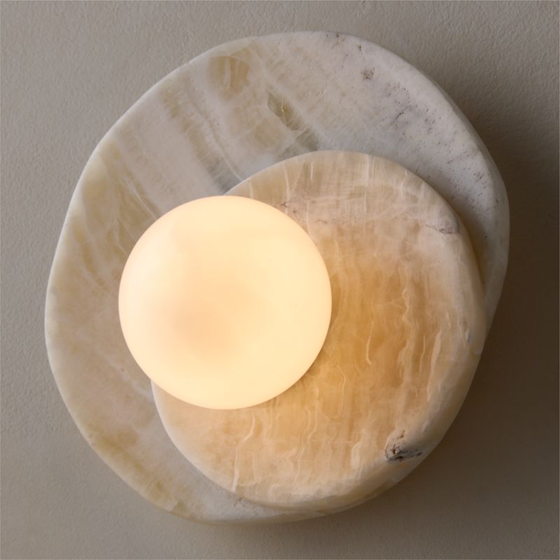Astr White Onyx Wall Sconce - image 4 of 13