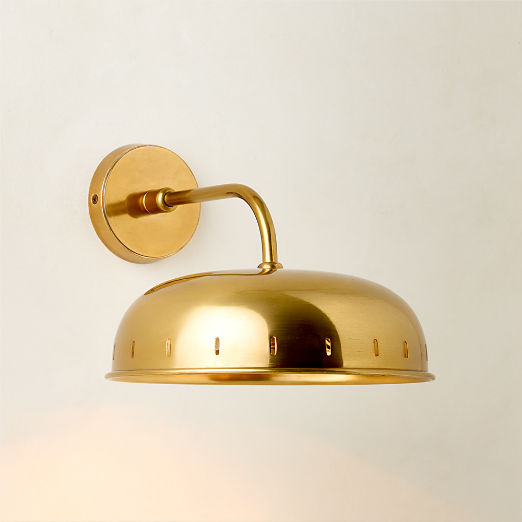 Atelier Aged Brass Wall Sconce by Todd Snyder