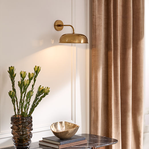 Atelier Aged Brass Wall Sconce by Todd Snyder