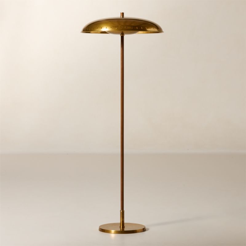 Atelier Aged Brass Floor Lamp by Todd Snyder - image 3 of 5