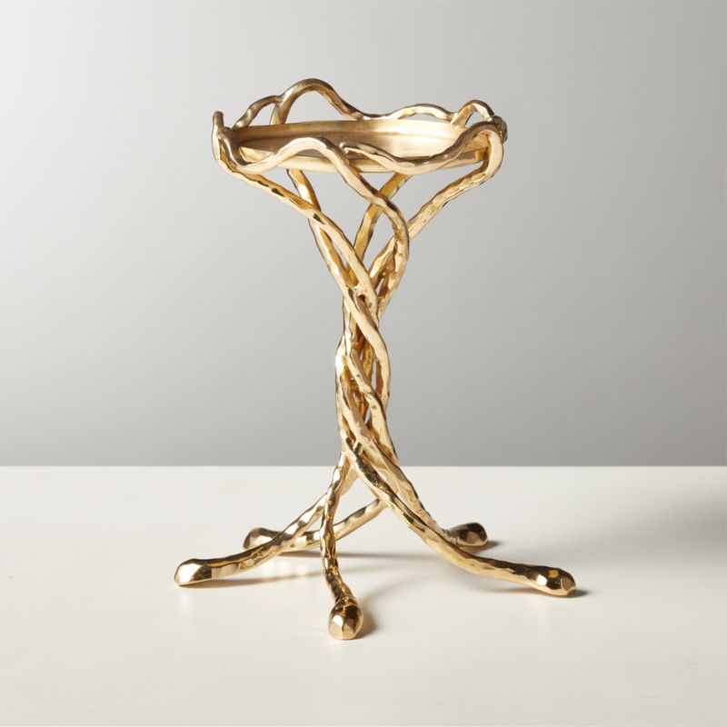 Athena Brass Pillar Candle Holder - image 0 of 5