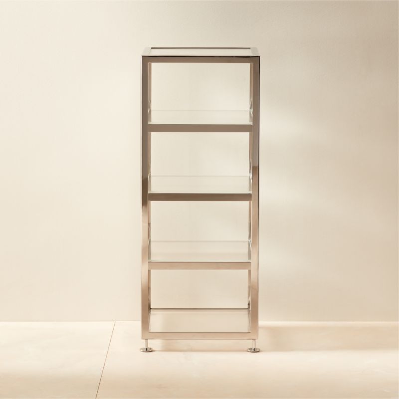 Athena Polished Stainless Steel Storage Tower - image 0 of 3