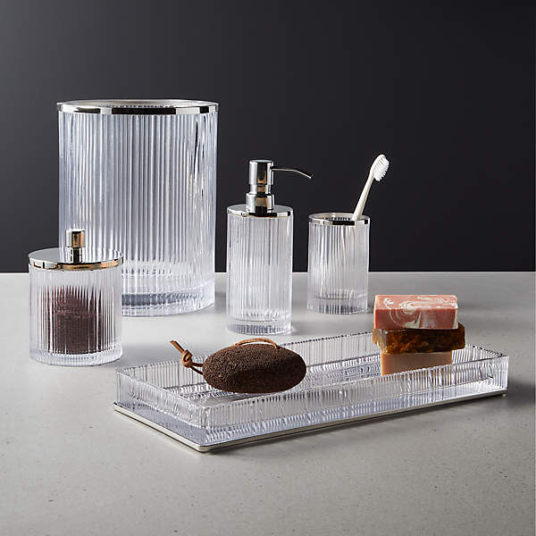 Classic Handcrafted Glass Bathroom Accessories