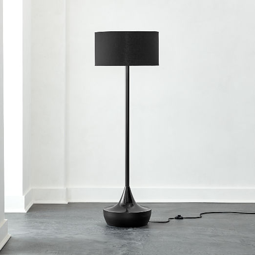 modern black floor lamp