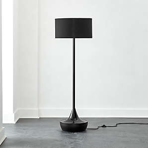 modern black floor lamps | CB2