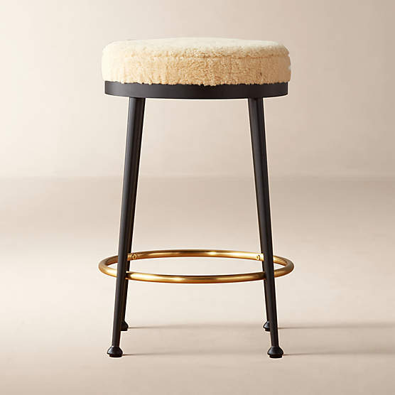 Peg Upholstered Counter Stool + Reviews CB2 Canada