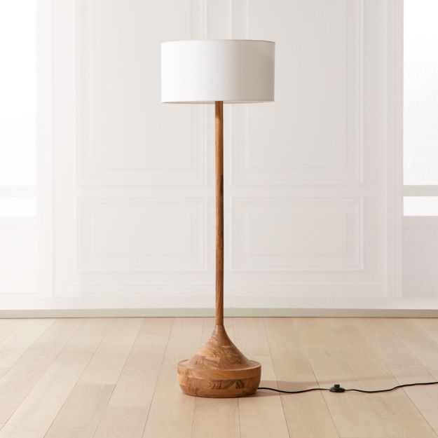 Atlas Wood Floor Lamp + Reviews | CB2 Canada