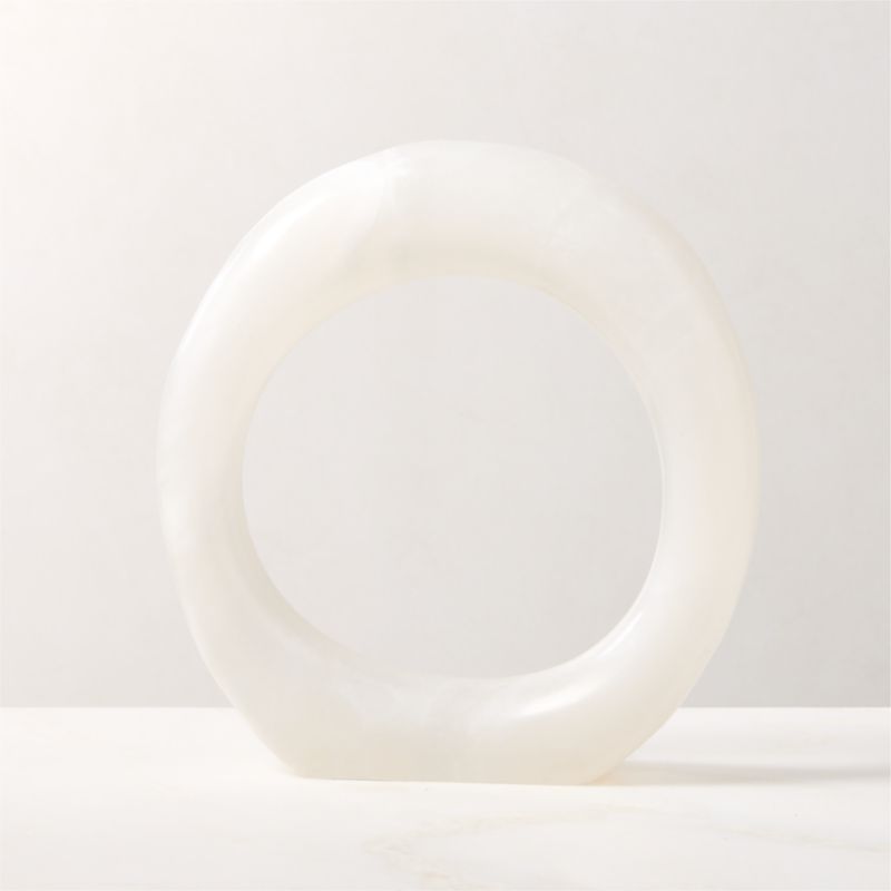 View Atmosphere Alabaster Ring Sculpture details