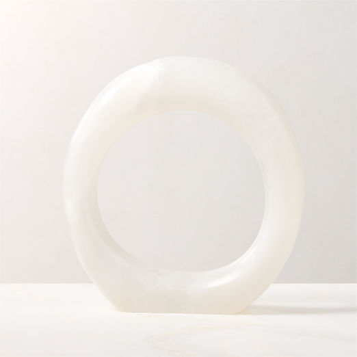 Atmosphere Alabaster Ring Sculpture