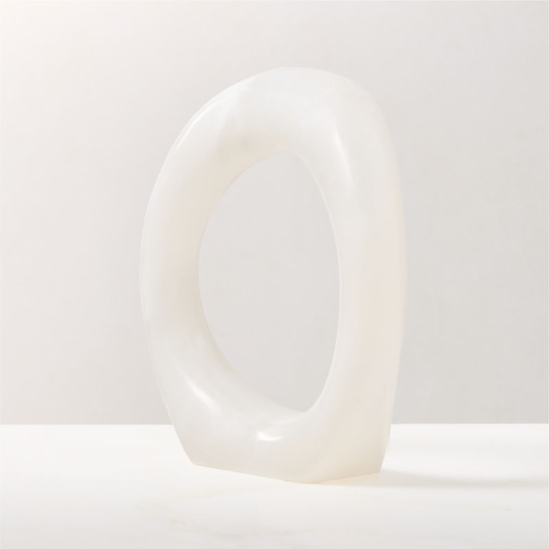Atmosphere Alabaster Ring Sculpture - image 4 of 5
