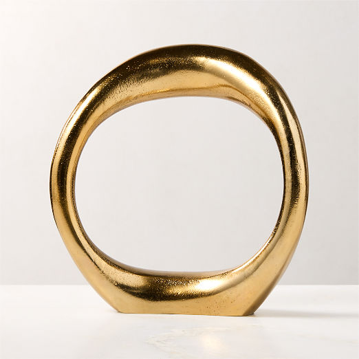 Atmosphere Aged Bronze Ring Sculpture