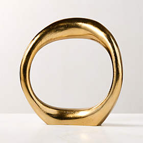 Pascal The Bull Gold Doorstop-Bookend + Reviews | CB2