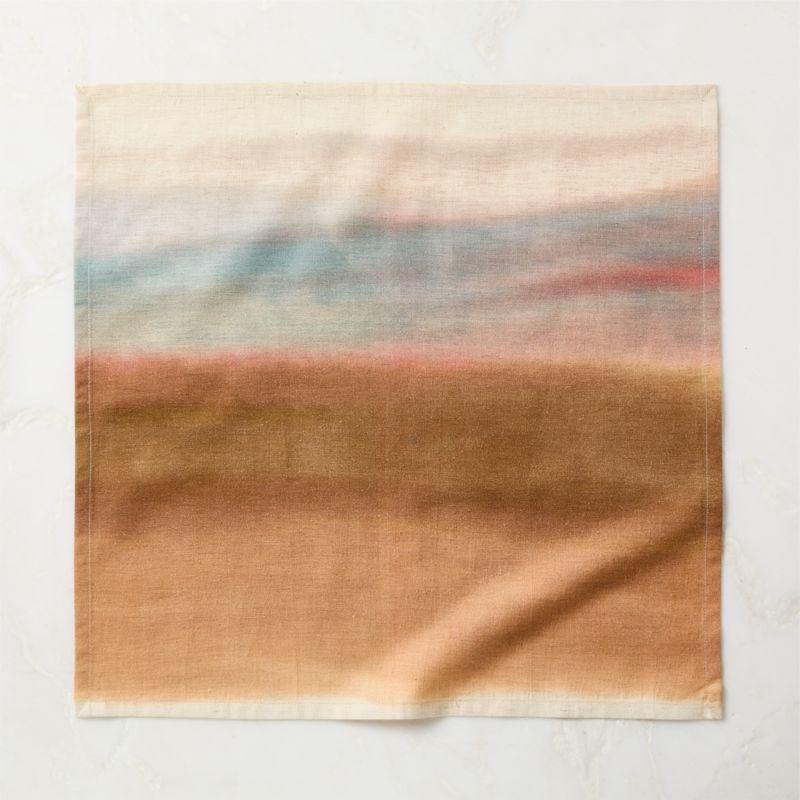 Attica Sienna Brown Cotton and Linen Napkin - image 1 of 4