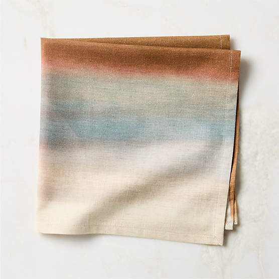 Attica Sienna Brown Cotton and Linen Napkin