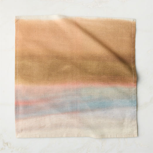 Attica Sienna Brown Cotton and Linen Napkin