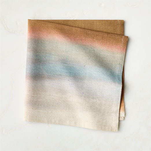 Attica Sienna Brown Cotton and Linen Napkin