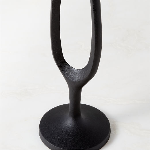 Atura Black Taper Candle Holder Large