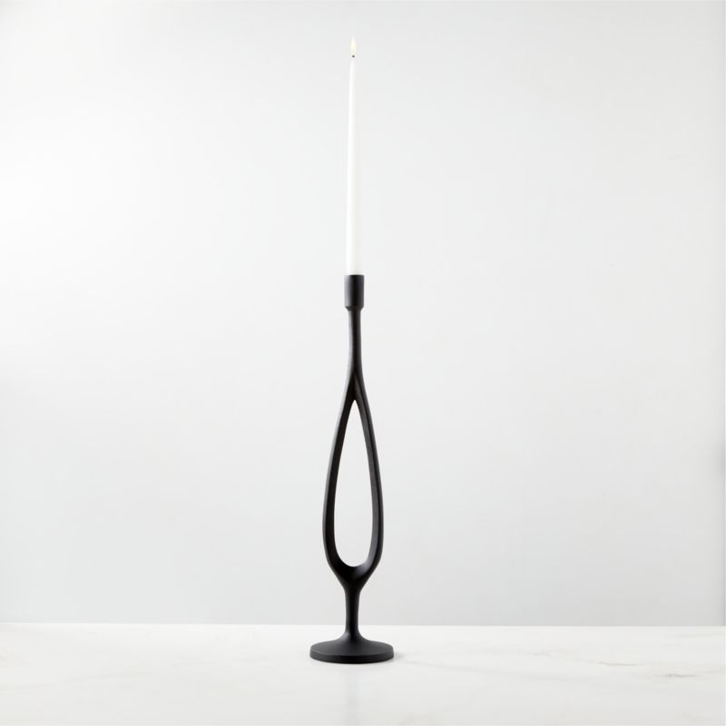 Atura Black Taper Candle Holder Large - image 0 of 11