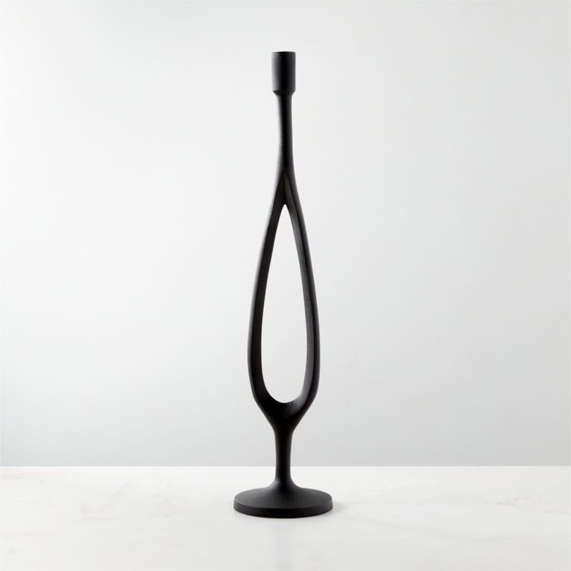 Atura Black Taper Candle Holder Large - image 2 of 11