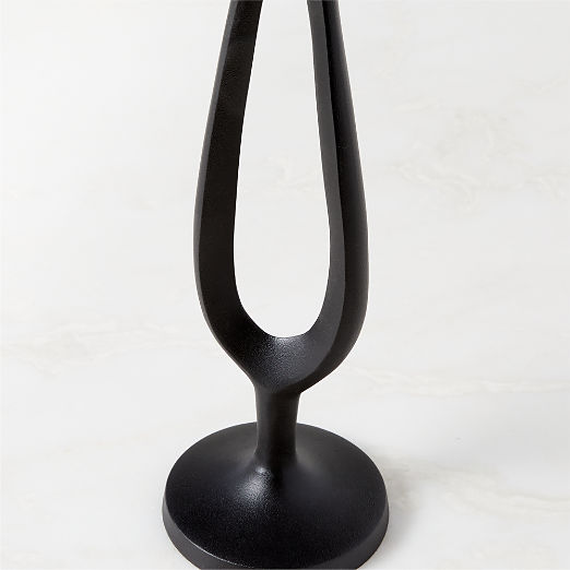 Atura Black Taper Candle Holder Small