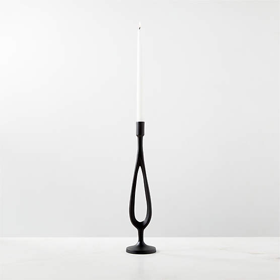 Atura Black Taper Candle Holder Medium