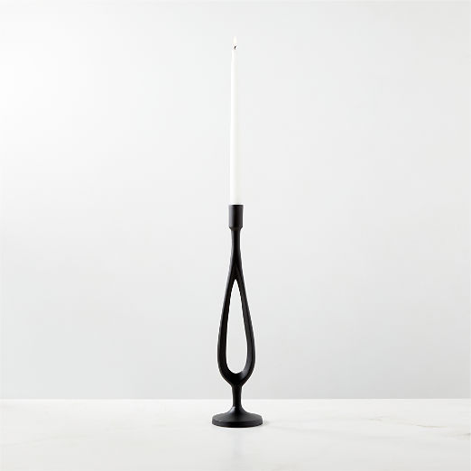 Atura Black Taper Candle Holder Medium