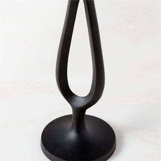 Atura Black Taper Candle Holder Small