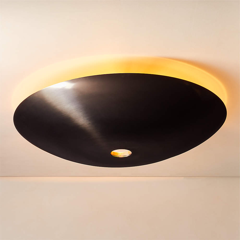 Auden Modern Blackened Brass Pendant Light 30 + Reviews