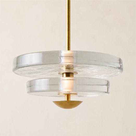 Auden Cast Glass Pendant Light 14.4"