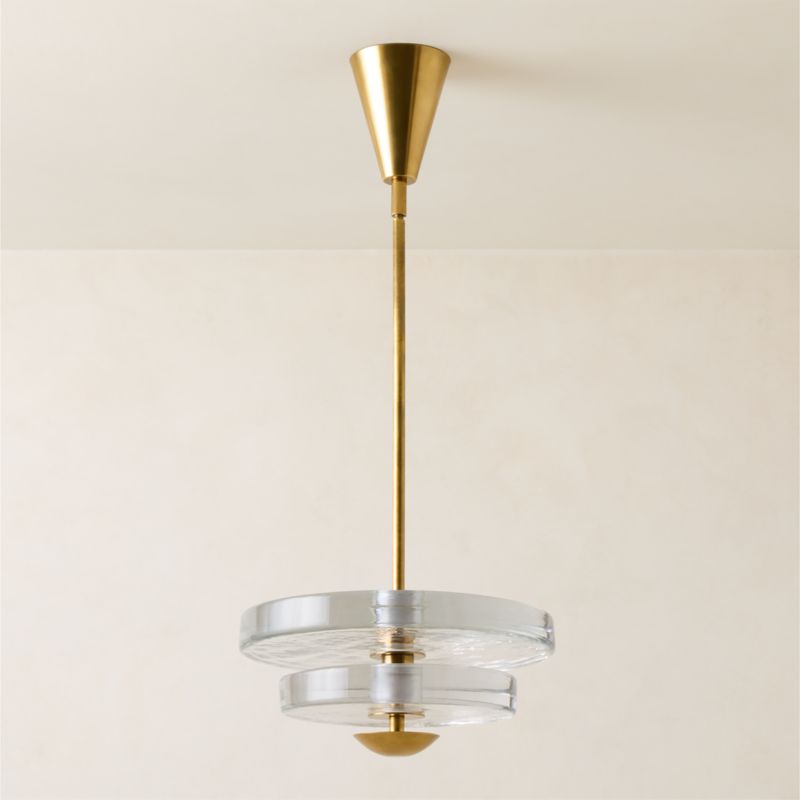 Auden Cast Glass Pendant Light 14.4" - image 6 of 7