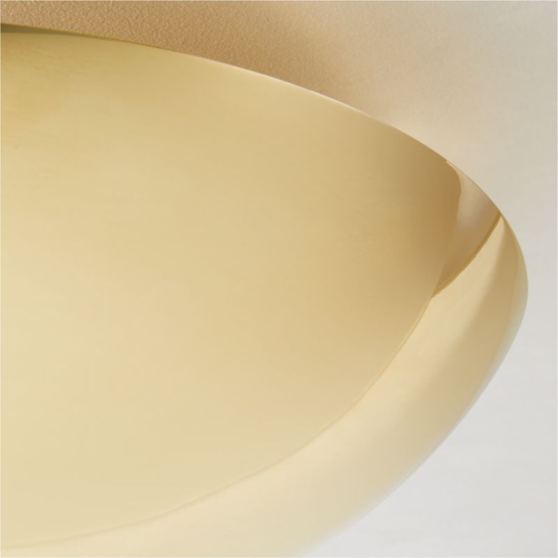 Auden Polished Brass Flush Mount Light 16.5" - image 3 of 6