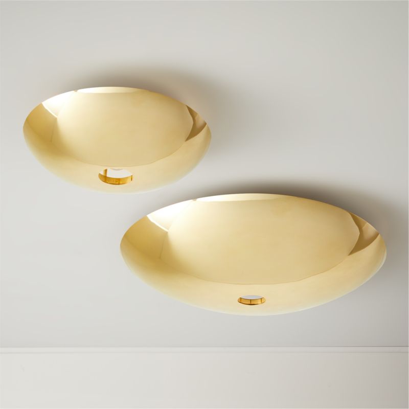 Auden Polished Brass Flush Mount Light 30" - image 5 of 9