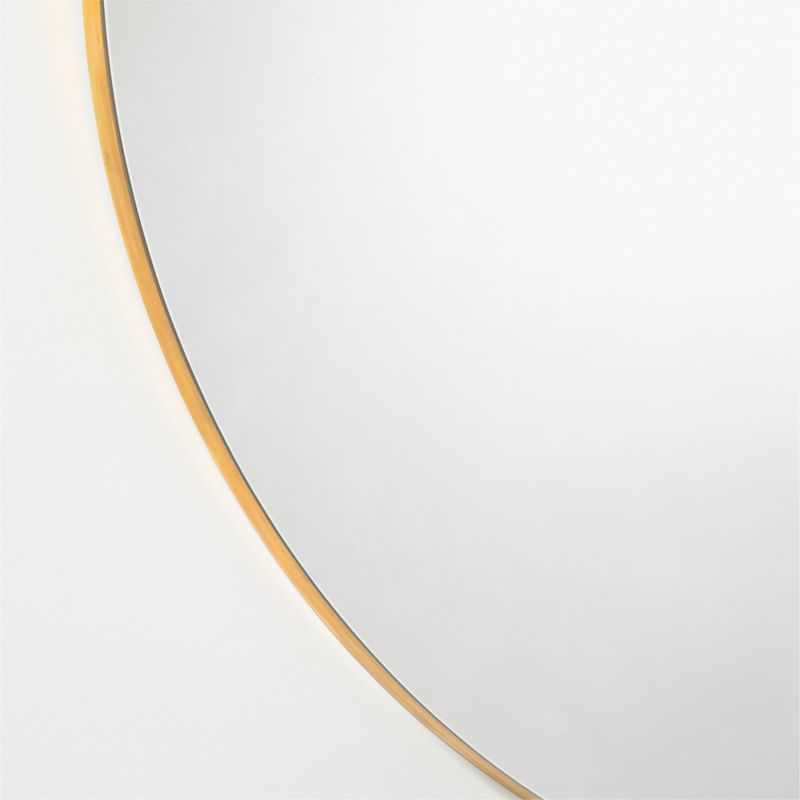 Audre Unlacquered Brass Round Wall Mirror 36" - image 2 of 5